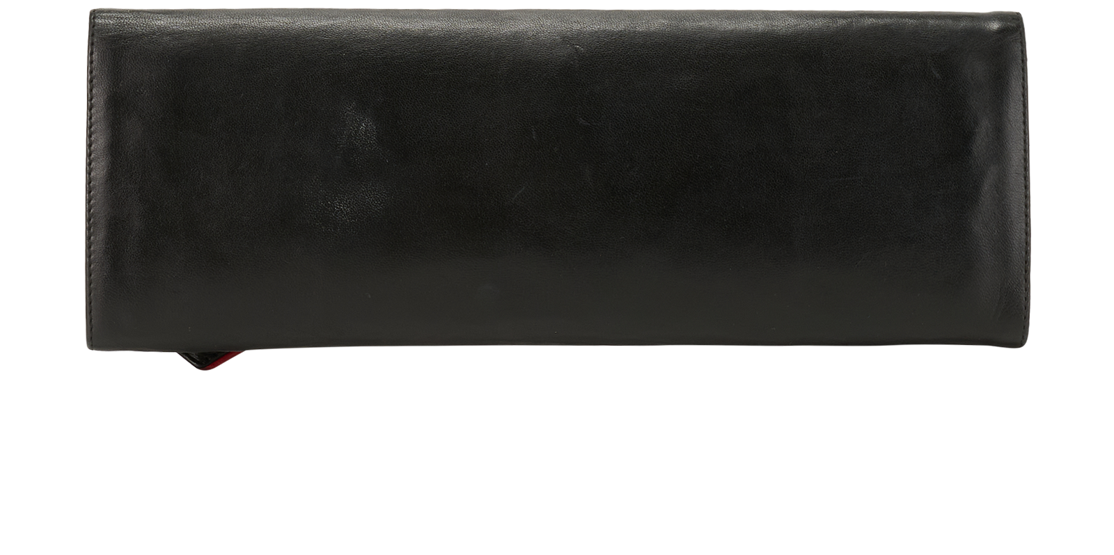 Christian Louboutin Pigalle Spike Clutch, &pound;350, Handbags, Black, Leather, Back view